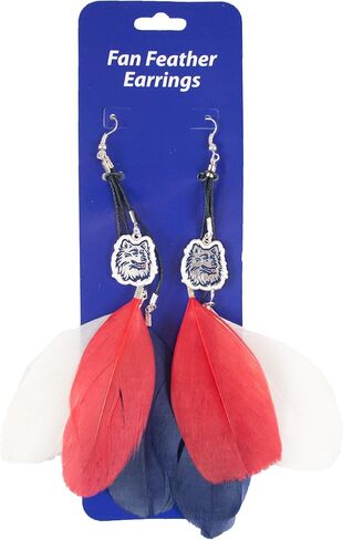 Littlearth NCAA womens Feather Earrings in Saudi Arabia