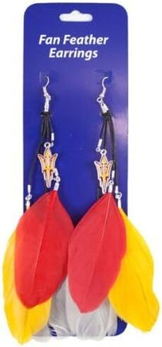 Littlearth NCAA womens Feather Earrings in Saudi Arabia