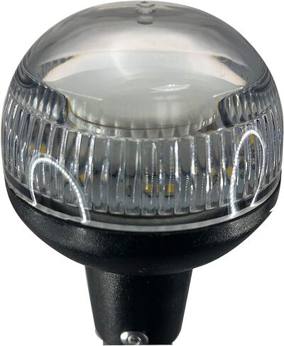 Pactrade Marine Navigation Lights for Boats LED - 24-Inch White LED Stern Light/LED Anchor Light with Removable Angled Base and American Flag 12x18 Inches (193 LM, 2 NM) | Boat Navigation Lights in Saudi Arabia