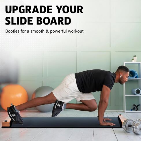 أحذية لوحية منزلقة لألواح الهوكي المنزلقة أو ألواح اللياقة البدنية - انزلاق سلس - تحسين خطوة التزلج والسرعة وخفة الحركة - زوج واحد من أحذية الألواح المنزلقة in Kuwait