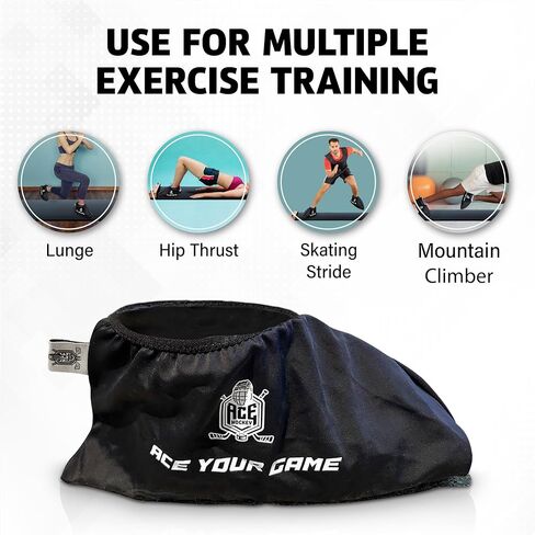 أحذية لوحية منزلقة لألواح الهوكي المنزلقة أو ألواح اللياقة البدنية - انزلاق سلس - تحسين خطوة التزلج والسرعة وخفة الحركة - زوج واحد من أحذية الألواح المنزلقة in Kuwait