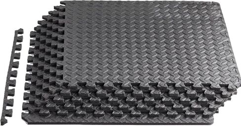 Foam - EVA Foam Interlocking Mats - Black - 3/4" Thick, 24 Square Feet in Saudi Arabia
