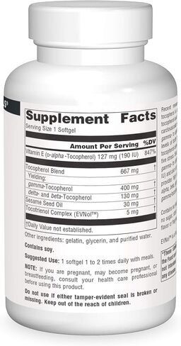 Source Naturals Gamma E Complex 400 mg - 120 Softgels in Saudi Arabia