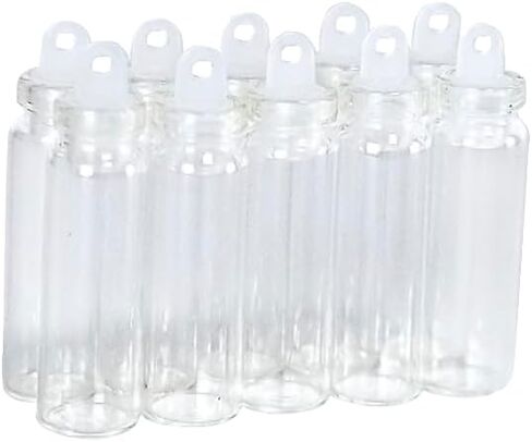 achard Empty Clear Glass Bottle with Rubber Stopper 2ml Decorative Bottle for Christmas Gift Wedding Decoration 50pcs in Saudi Arabia