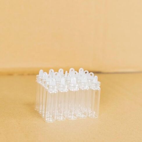 achard Empty Clear Glass Bottle with Rubber Stopper 2ml Decorative Bottle for Christmas Gift Wedding Decoration 50pcs in Saudi Arabia