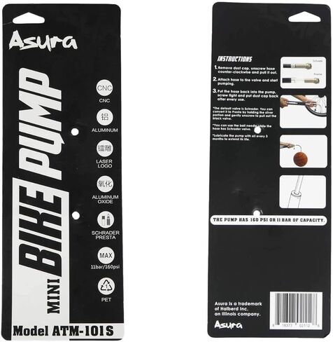 Asura FastHand Manual Bike Pump with Presure Gauge and Frame Mount in Kuwait