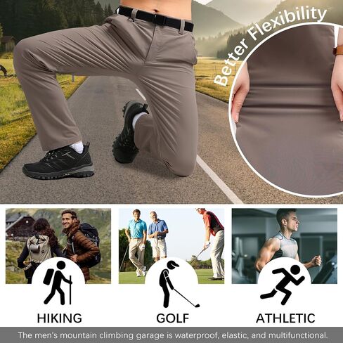 Men's Hiking Cargo Pants Quick Dry Lightweight Waterproof casual Pants in Saudi Arabia