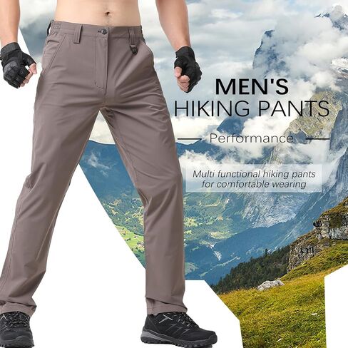 Men's Hiking Cargo Pants Quick Dry Lightweight Waterproof casual Pants in Saudi Arabia