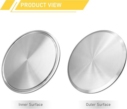 4 Inch Tri Clamp End Cap with 4" Tri-Clamp and Silicone Gasket 304 Stainless Steel Sanitary Fittings TC Caps Quick Connect Kit 2PCS in Saudi Arabia