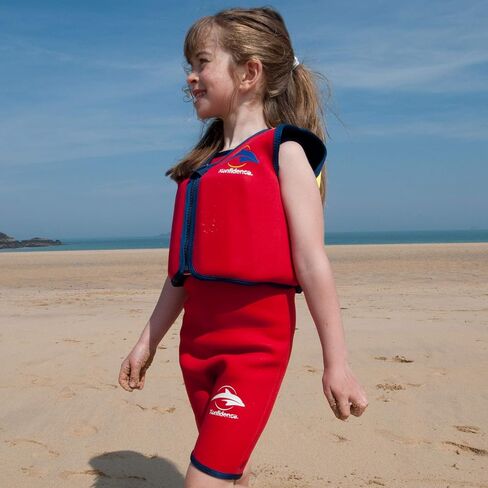 Konfidence The Original Jacket - Children and Youth Swim Jacket (Child Medium, Red/Yellow) in Saudi Arabia