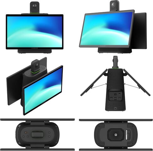 نظام كاميرا غرفة الاجتماعات KanDao Meeting Ultra 5 في واحد، حل مؤتمرات الويب الذكي بدقة 4K HDR 360 درجة AI، شاشة لمس 15.6 بوصة، لمركز مؤتمرات الاجتماعات المتوسطة والكبيرة in Saudi Arabia