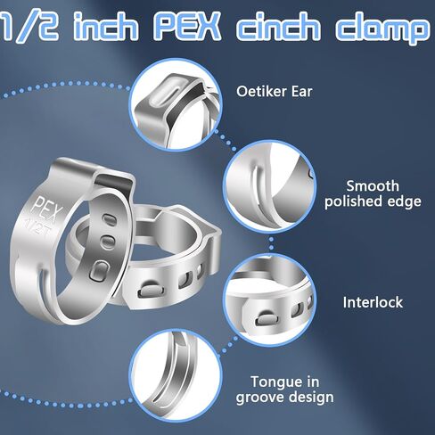 Boltigen 1/2" PEX Swivel Elbow Facuet Connector, 5pcs PEX Rv Water Line Fittings, 1/2" x 1/2" PEX Female NPT Adapter,90 Degree NPSM PEX Adapter for Pipe Plumbing Connection in Saudi Arabia