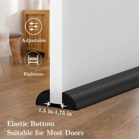 سدادة مسودة الباب مقاس 91.44 سم - قابلة للتعديل تحت مانع مسودة الباب، سدادة مسودة مزدوجة الجانب لأسفل الباب، عازل الباب، تجريد الطقس، عازل للصوت in Kuwait