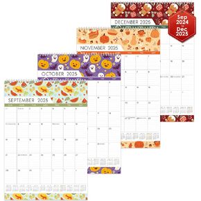 Wall Calendar 2024, 20 Monthly Large Wall Calendar 2024-2025 - 12" x 17" - Runs from May. 2024 Until Dec. 2025, 2024 Calendar with Twin-Wire Binding for Home, Office and School