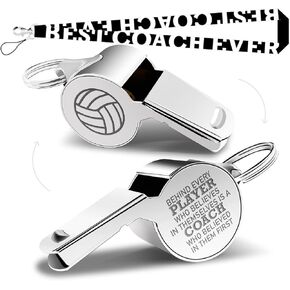 Whistle Volleyball Coach Gifts Whistle for Coaches Teachers Whistle Emergency Coach Referee Lifeguard Loud Whistle for Men Women Referees School Sports Coaches Whistle with Lanyard Cheer Coach Gift.