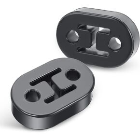 DNA MOTORING EXA-IN-004 2PCS Universal Polyurethane Exhaust Muffler Insulator Hanger, Built-In Steel Sleeve, 2-Holes,Heavy Duty Design