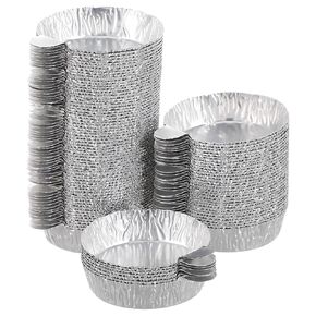 50pcs 60ml Weigh Trays, Lab Dish Foil Weighing Plates Aluminum, Epoxy Mixing Containers Surface Plate, for Dry Powder Containers Aluminum Foil Liquid
