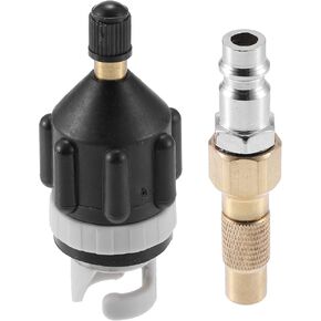 X AUTOHAUX 1 Set Paddle Board Valve Adapter with European Type Push Inflatable Nozzle for Compressor Paddle Board Dinghy Stand Up Paddle Board Inflatable Boat
