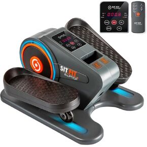 SITFIT, Sit Down and Cycle! Powered Foot Pedal Exerciser for Seniors, Under Desk Elliptical Exercise Bike, Leg Exerciser While Sitting. Peddler Exerciser Mini Bike, Portable Rehabilitation Equipment.