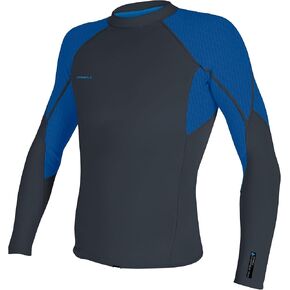 O'Neill Men's Hyperfreak 1.5mm Long Sleeve Top, Dark Orion/Deep Sea, Medium