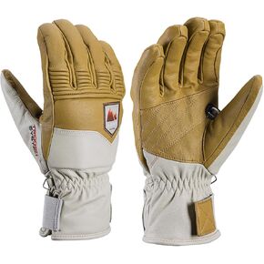 LEKI Rubic 3D Ski Gloves - Tan/Off-White XX-Large