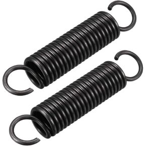 uxcell Extension Spring - 2.5mm Wire Dia, 18mm OD, 180mm Free Length Spring Steel Small Dual Hook Tension Spring 2pcs