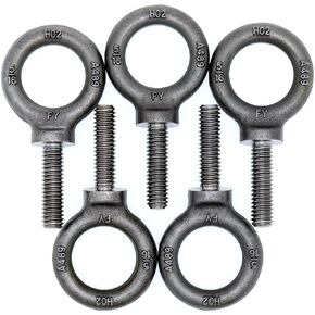 5 Pcs Lifting Shoulder Eye Bolts 5/16"-18 X 1-1/8"
