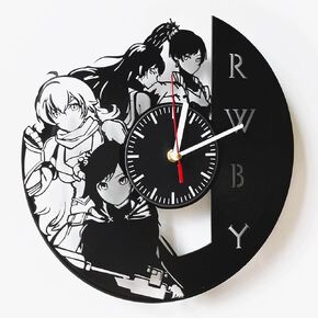Anime Clock - Unique Type Anime Vinyl Clock - Anime Decor for Bedroom - Vinyl Record Clocks for Walls