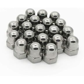 M12 Thread Dome Head DIN1587 Stainless Steel Cap Acorn Hex Nuts 5Pcs