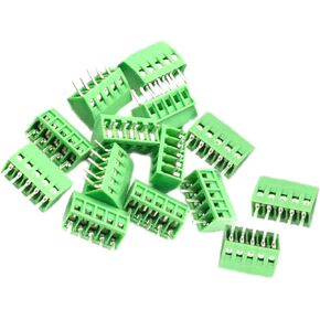 (15 قطعة) 2.54 مللي متر الملعب 5-Pin PCB برغي محطة كتلة موصل ، تصنيف 150 فولت 6A الأخضر PCB محطة كتلة in Kuwait