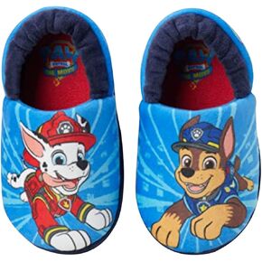 Nickelodeon Boy's Paw Patrol Chase and Marshall Slippers (Blue Multi, Numeric_11)