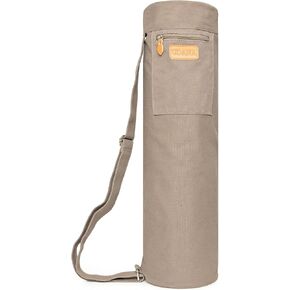 Green Yoga Mat Bag | Large Yoga Mat Bags for Women & Men | Fits Thick Yoga Mat & Yoga Accessories | Three Storage Pocket | Adjustable Yoga Bag Shoulder Strap | Great Gym Bag, Travel bag