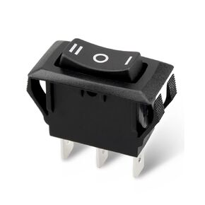 RLEIL RL1-5 3 Pin T125/55 16A 250V AC 3 Positions Black Button Rocker Switch