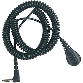 91095 Coiled Ground Cord, 4 mm Socket, 6', Right Angle Banana Plug, with Resistor in Kuwait