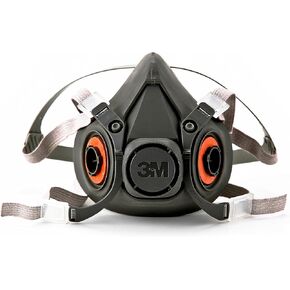 3M Half Facepiece Reusable Respirator 6300, Gases, Vapors, Dust, Paint, Cleaning, Grinding, Sawing, Sanding, Welding, Large