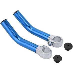 Bike Handlebar Grips,1pc Aluminum Alloy Mountain Bike Road Bicycle Handlebar Bar End Tool for Road New MTB Cover Handle Cycling Accessories(Blue)