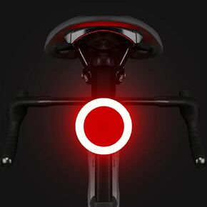 Rechargeable Bike Tail Light LED Bicycle Rear Light Cycling Night Essential Bright Seat Back Safety Lamp 5 Modes Warning Waterproof Flash MTB Light for Men Women Kids