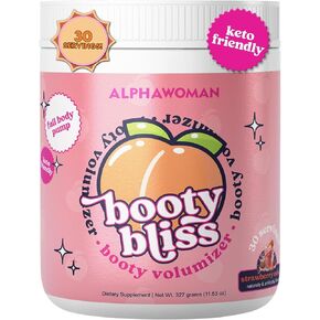 • Creatine for Women • Pre Workout Women • Booty Builder • Keto Friendly • Collagen • Pump It Up for The Perfect Peach • 30 SRV - Strawberry Colada Flavor (Strawberry Colada)