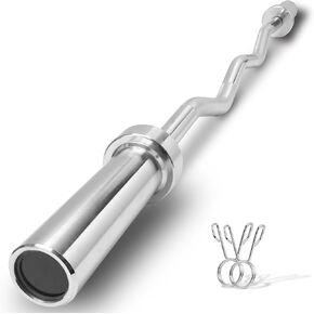 Yes4All Metal Olympic Barbell Curl Bar 200 lbs - Elevate Your Strength Training