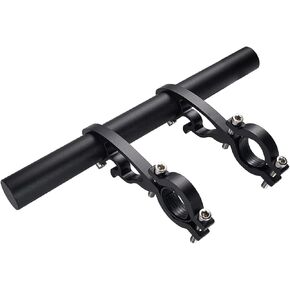 Bike Bicycle Double Handlebars Extender Extension,7.87"(20 cm) Aluminum Alloy Super Long Bike Bracket Accessories,for Bike Mounts,Bicycle Extender Bars,Fit 20mm-32mm Bars Caliber