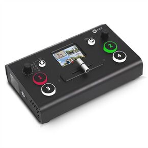 RGBlink Mini-mx, Professional Video Mixer Switcher 4K Multi-Cam Video Switcher with 5.5-inch Display Production Solution for Live Streaming and Gaming, Podcasting, Music Production, Content Creation