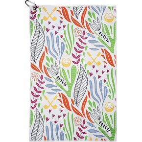 Halloween Funny Towels Microfiber Golf Towel Large Size 15.7" X 23.6" with Aluminum Carabiner Gift for Girl Female Boy Male(Good Luck)
