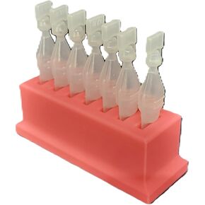 Znet3D Eye Drop Vials Holder & Storage - Upgraded Single-Use Disposable Vial Organizer with Extra Slot Space (White)