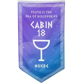 Yanbooch Cabin 18 Hebe Banner Flag Man Cave Bed Room Home Office Party Decor 30x50 Inch (B)