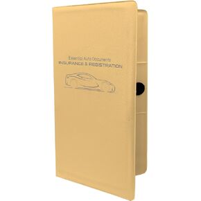 Large Car Insurance and Registration Card Holder - Premium Wallet for Important Automobile Documents | (Blue)