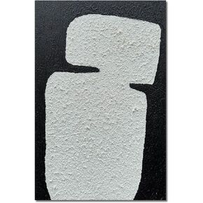 zoinart اليدوية أبيض وأسود الشاطئ جدار الفن 24x36 بوصة الحديثة مجردة البحر جدار الفن الكوارتز الرمال محكم جدار اللوحة لغرفة المعيشة غرفة نوم جدار ديكور in Kuwait