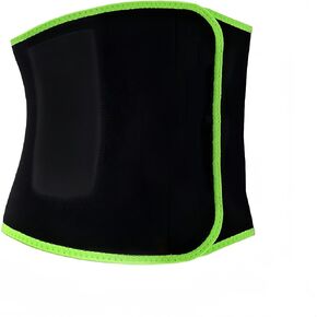 Waist Trainers for Women Belly Fat, Ab Belt Waist Trimmer Body Shaper, Shapewear Tummy Control for Weight Loss Training Use, Workout Sweat Bands for Women & Men Black