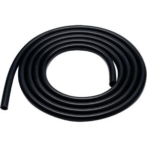 Silicone Tubing 1/2" ID × 5/8" OD - 5FT Black Flexible Food Grade Hose Soft Pure Silicon Tube for Home Brewing Wine Making Hydroponic Pond Pump, Temp Resistance