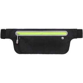 ANKIA Running Waist Pack,Lightweight Fitness Workout Belt Sport Waist Bag Water Resistant Reflective Runner Belt Sports Fanny Pack Adjustable Waistband for Man Women Outdoors Running Climbing (Black)