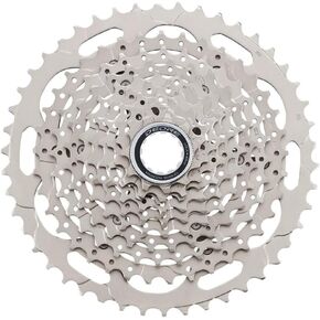 Deore CS-M4100 10 Speed Bike Cassette Sprocket 11-42T 11-46T Silver Compatible with Shimano Mountain Bicycle Freewheel